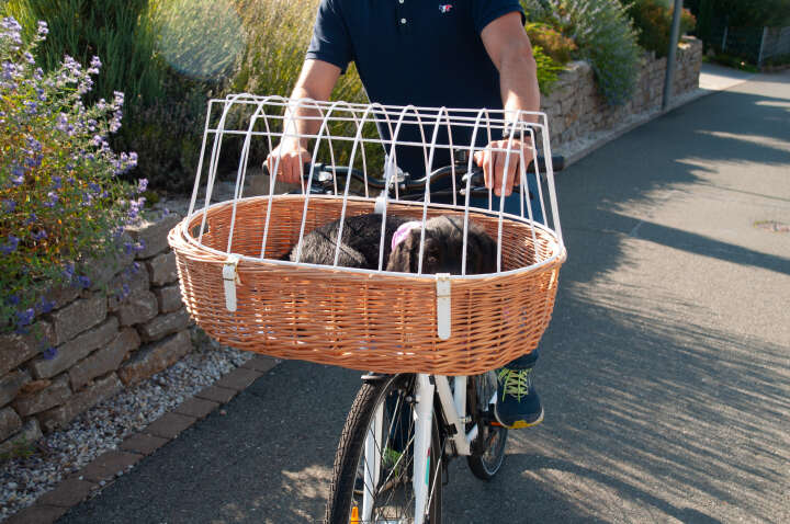 AUMÜLLER Fahrrad-Tierkorb für Lenker